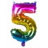 Ballon helium en forme de chiffre 5