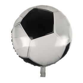 Ballon gonflable en forme de Ballon de Football noir et blanc