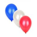 50 Ballons bleu blanc rouge
