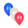 50 Ballons bleu blanc rouge