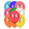 10 Ballons Jaunes en forme de Smiley