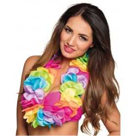 Collier Hawaïen aux couleurs de l'arc-en-ciel