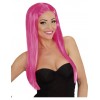 Perruque femme longs cheveux roses