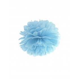 Boule en papier de soie bleu clair