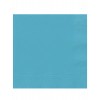Petites serviettes en papier couleur bleu turquoise