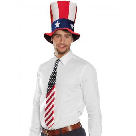 Cravate de Supporter américain à motif Drapeau USA
