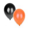 50 ballons de baudruche orange et noir pour déco Halloween