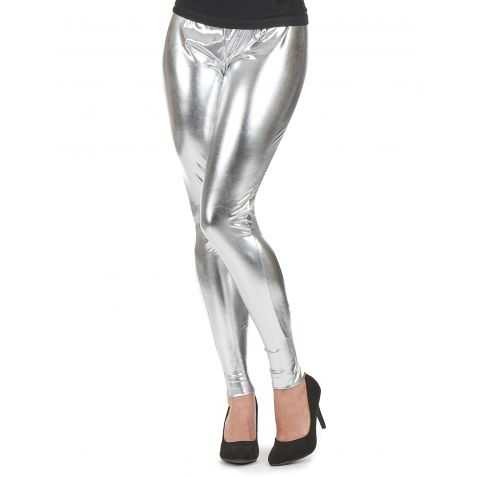 Legging argent adulte