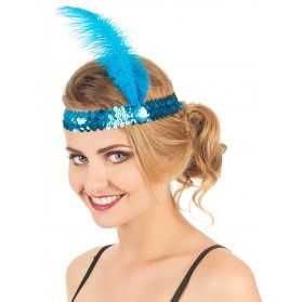 Bandeau Charleston avec plume