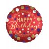 Ballon métallisé Happy Birthday