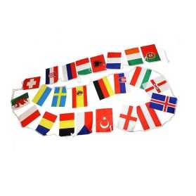 Grande Guirlande avec drapeaux des pays de l'Union Européenne