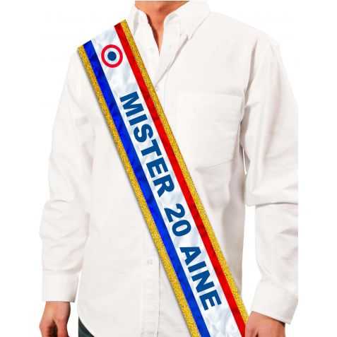 Echarpe de maire pour fêter un anniversaire