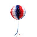 Boule papier bleu blanc rouge