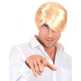 Perruque de Play Boy aux cheveux blonds