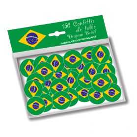 Confettis de table aux couleurs du drapeau brésilien