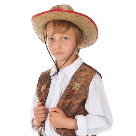 Chapeau Cowboy enfant avec étoile de shériff