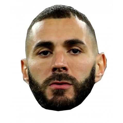 Masque Karim Benzema en carton