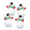 bonhommes de neige en papier