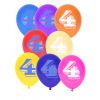 10 Ballons pastel imprimés Chiffre 4