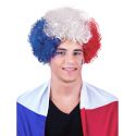 Perruque bleu blanc rouge supporter Allez la France