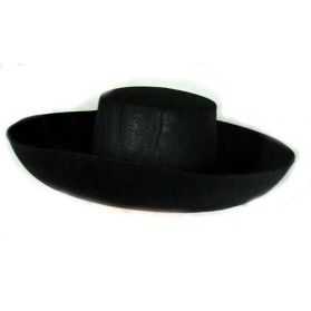 Chapeau noir espagnol pas cher pour soirée espagnole