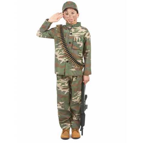 Déguisement soldat garçon 10 ans 9 ans 8 ans 7 ans 6 ans