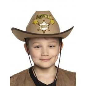 Chapeau déguisement de Shériff enfant