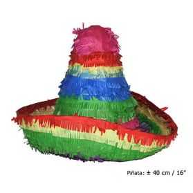 Pinata multicolores en forme de Sombrero