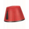 Coiffe Fez en feutrine Rouge uni