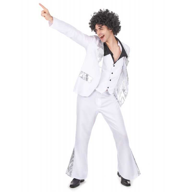 Déguisement disco du samedi soir - Costume disco blanc