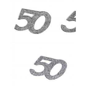 Confettis en forme de Chiffre 50