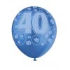 Ballons bleus anniversaire 40 ans