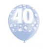 Ballons bleus anniversaire 40 ans