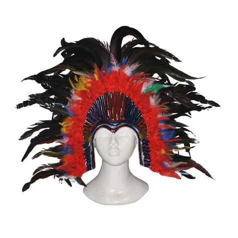 Coiffe en plumes carnaval brésilien : Accessoires samba