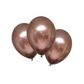 ballons couleur rosé gold