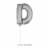 1 Ballon Lettre Argent sur tige