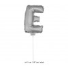 1 Ballon Lettre Argent sur tige