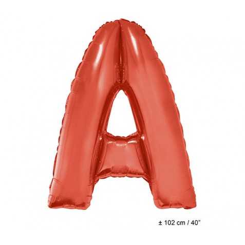 Ballon géant rouge en forme de lettre A