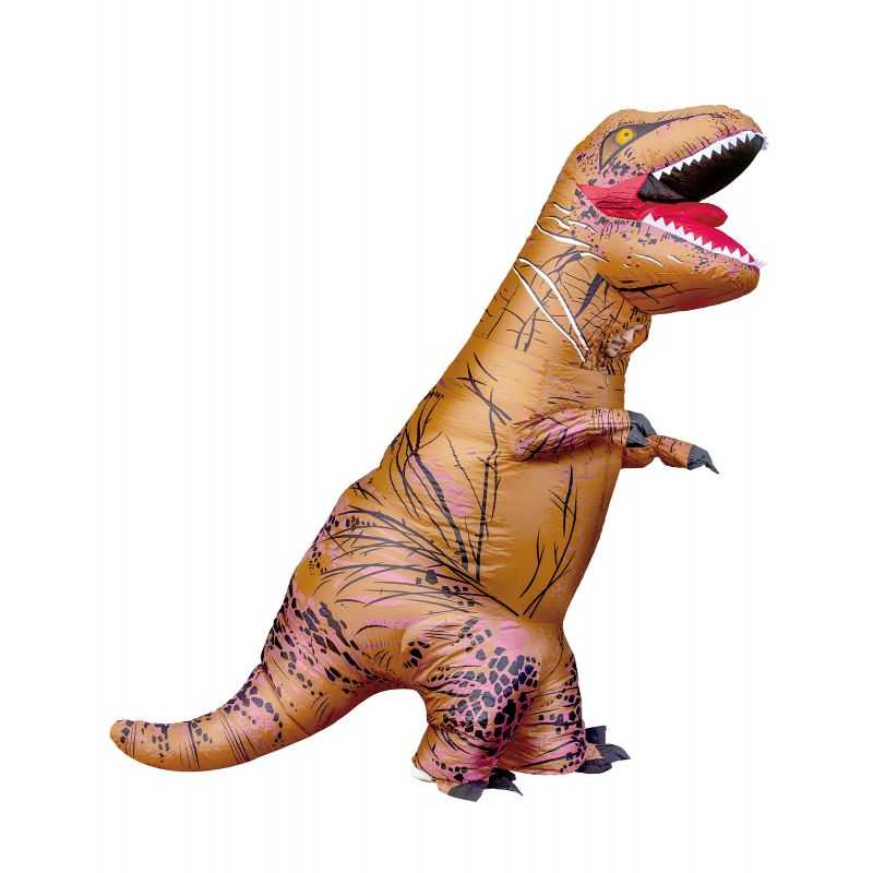 Déguisement dinosaure gonflable t rex violet