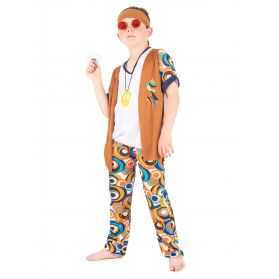 Costume hippie garçon pas cher motif psychédélique