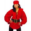 Chemise pirate femme rouge pas chère