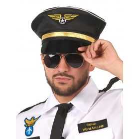 Casquette Noire Pilote de l'Air