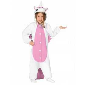 Combinaison licorne blanche et rose enfant