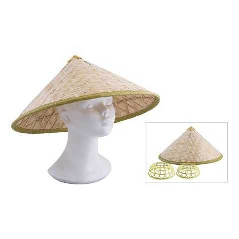 Chapeau chinois en bambou - MONSIEUR PAILLETTES