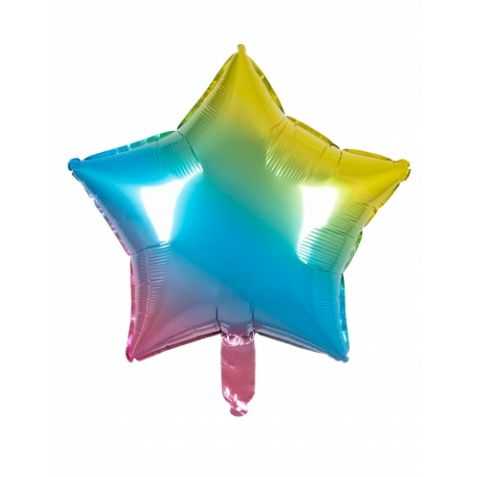 Ballon étoile multicolore