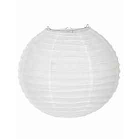 LANTERNE BOULE JAPONAISE PAPIER DE RIZ 25CM BLANC
