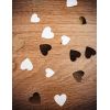 Confettis de table en forme de coeur