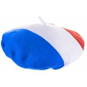 Béret tricolore supporter France drapeau bleu blanc rouge