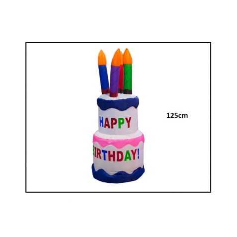 Gâteau anniversaire gonflable géant