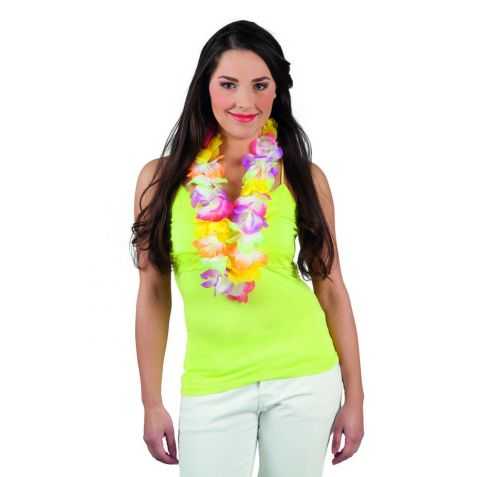 Collier aloha avec des fleurs artificielles